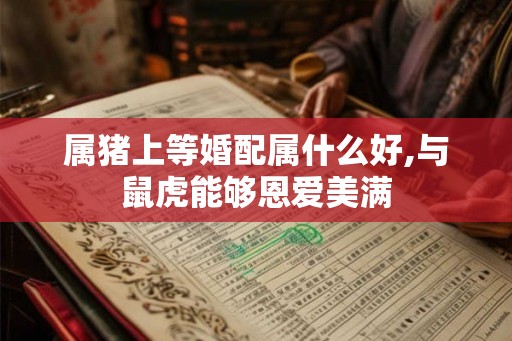 属猪上等婚配属什么好,与鼠虎能够恩爱美满