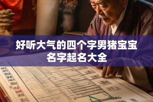 好听大气的四个字男猪宝宝名字起名大全
