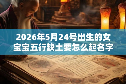 2026年5月24号出生的女宝宝五行缺土要怎么起名字