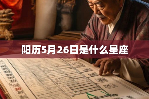 阳历5月26日是什么星座 阳历5月26日是什么星座
