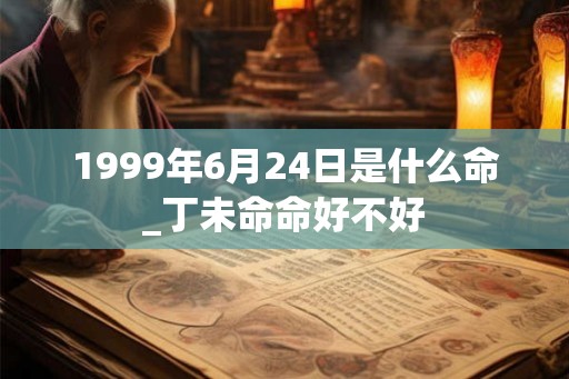 1999年6月24日是什么命_丁未命命好不好