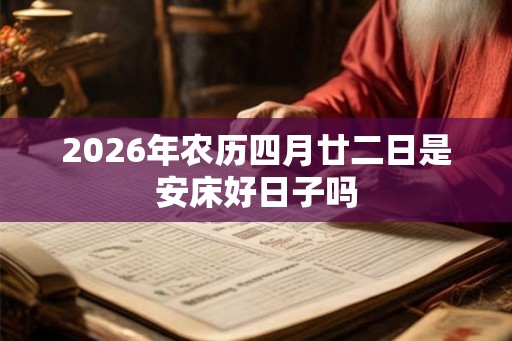 2026年农历四月廿二日是安床好日子吗 2026年农历四月廿二日是安床好日子吗