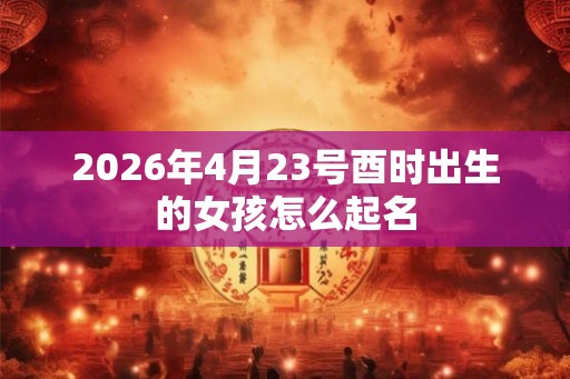 2026年4月23号酉时出生的女孩怎么起名 2026年4月23号酉时出生的女孩怎么起名