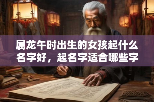 属龙午时出生的女孩起什么名字好，起名字适合哪些字