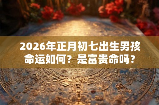 2026年正月初七出生男孩命运如何？是富贵命吗？