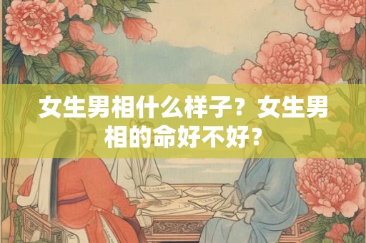 女生男相什么样子？女生男相的命好不好？