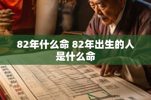 82年什么命 82年出生的人是什么命