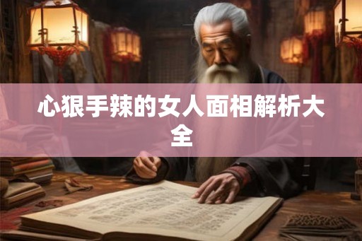 心狠手辣的女人面相解析大全