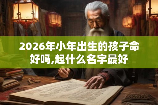 2026年小年出生的孩子命好吗,起什么名字最好