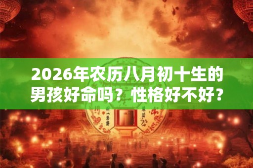 2026年农历八月初十生的男孩好命吗？性格好不好？
