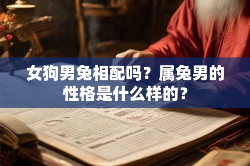 女狗男兔相配吗？属兔男的性格是什么样的？