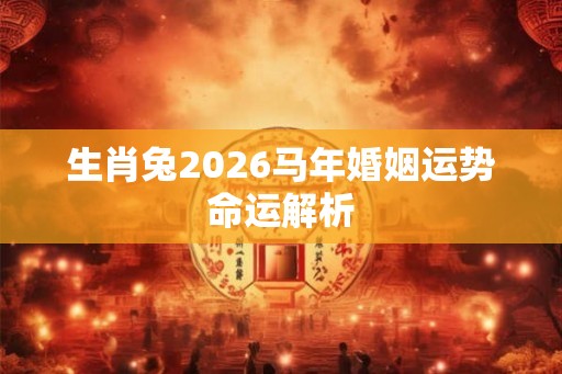 生肖兔2026马年婚姻运势命运解析 生肖兔2026马年婚姻运势命运解析