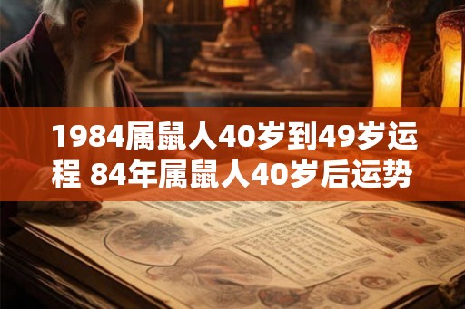 1984属鼠人40岁到49岁运程 84年属鼠人40岁后运势