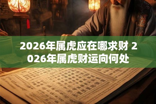 2026年属虎应在哪求财 2026年属虎财运向何处