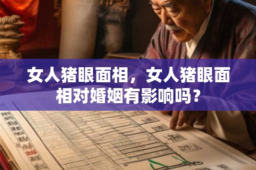 女人猪眼面相，女人猪眼面相对婚姻有影响吗？
