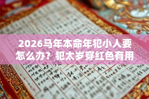 2026马年本命年犯小人要怎么办？犯太岁穿红色有用吗？