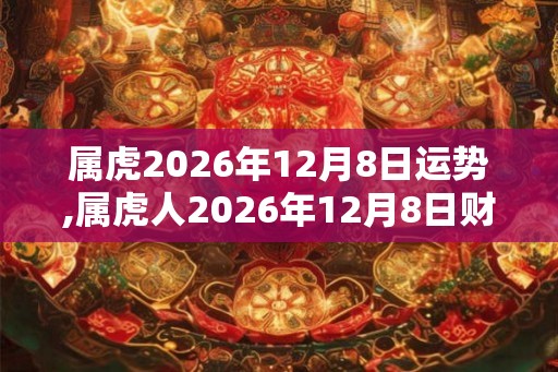 属虎2026年12月8日运势,属虎人2026年12月8日财运,生肖虎2026年12月8日运势