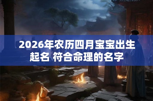 2026年农历四月宝宝出生起名 符合命理的名字