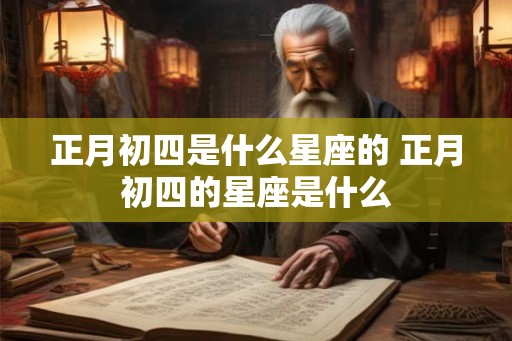 正月初四是什么星座的 正月初四的星座是什么