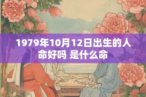 1979年10月12日出生的人命好吗 是什么命 1979年10月12日出生的人命好吗 是什么命