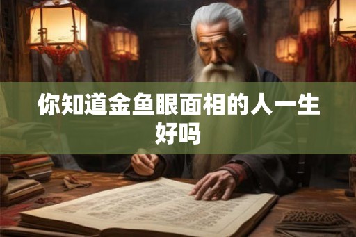 你知道金鱼眼面相的人一生好吗