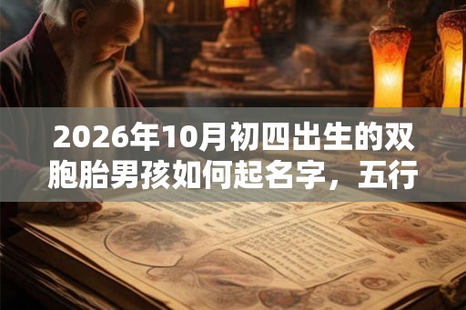 2026年10月初四出生的双胞胎男孩如何起名字，五行属属相是什么？