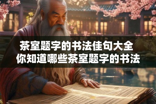 茶室题字的书法佳句大全 你知道哪些茶室题字的书法佳句