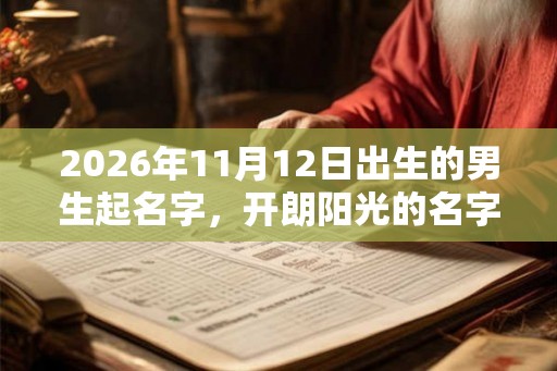 2026年11月12日出生的男生起名字，开朗阳光的名字精选