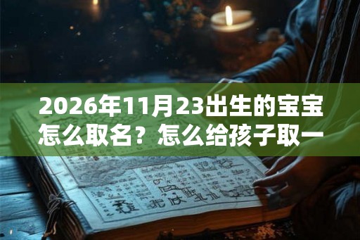 2026年11月23出生的宝宝怎么取名?怎么给孩子取一个好的名字? 2026年11月23出生的宝宝怎么取名?怎么给孩子取一个好的名字?