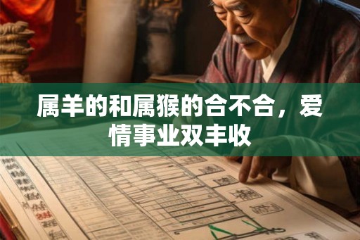 属羊的和属猴的合不合，爱情事业双丰收