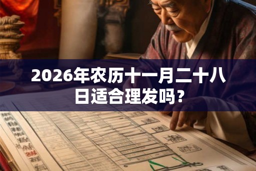 2026年农历十一月二十八日适合理发吗？