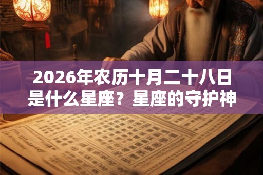 2026年农历十月二十八日是什么星座？星座的守护神是谁？