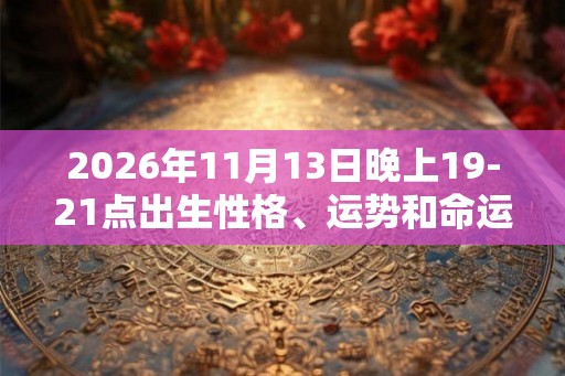 2026年11月13日晚上19-21点出生性格、运势和命运