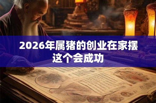2026年属猪的创业在家摆这个会成功 2026年属猪的创业在家摆这个会成功