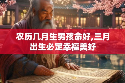 农历几月生男孩命好,三月出生必定幸福美好