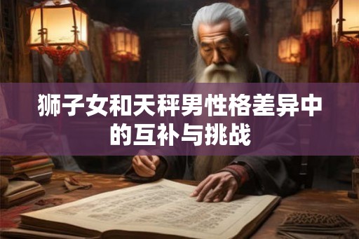 狮子女和天秤男性格差异中的互补与挑战
