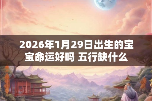 2026年1月29日出生的宝宝命运好吗 五行缺什么