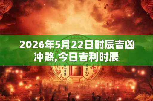 2026年5月22日时辰吉凶冲煞,今日吉利时辰