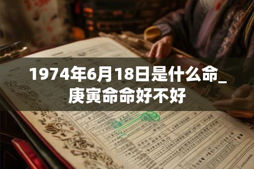 1974年6月18日是什么命_庚寅命命好不好 1974年6月18日是什么命_庚寅命命好不好