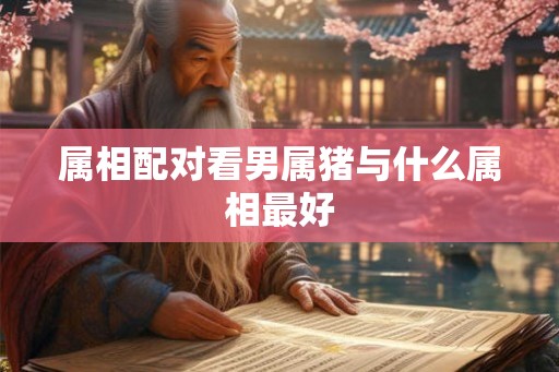 属相配对看男属猪与什么属相最好