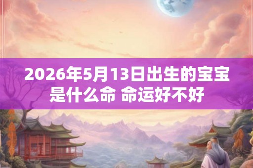 2026年5月13日出生的宝宝是什么命 命运好不好