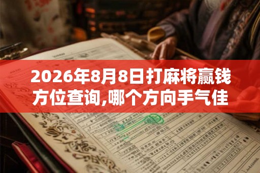 2026年8月8日打麻将赢钱方位查询,哪个方向手气佳