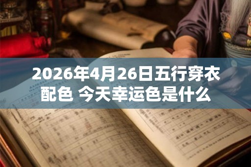 2026年4月26日五行穿衣配色 今天幸运色是什么 2026年4月26日五行穿衣配色 今天幸运色是什么