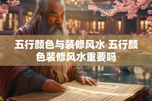 五行颜色与装修风水 五行颜色装修风水重要吗