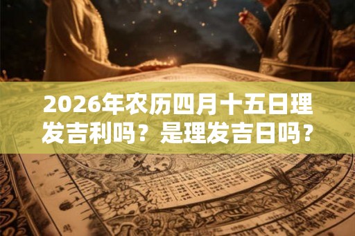 2026年农历四月十五日理发吉利吗？是理发吉日吗？
