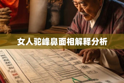 女人驼峰鼻面相解释分析