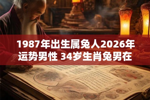 1987年出生属兔人2026年运势男性 34岁生肖兔男在2026年运气如何