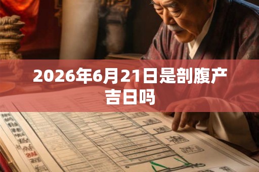 2026年6月21日是剖腹产吉日吗