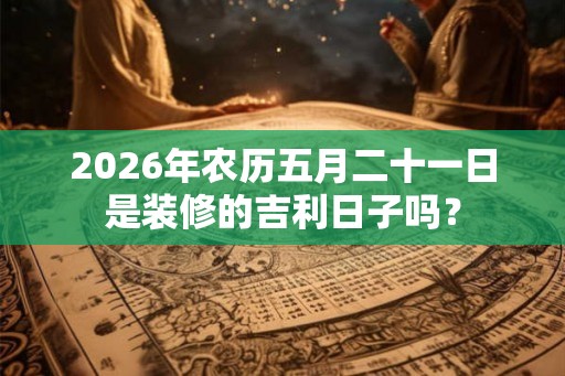 2026年农历五月二十一日是装修的吉利日子吗？