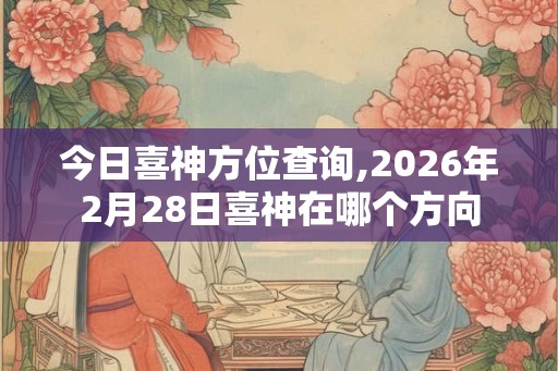 今日喜神方位查询,2026年2月28日喜神在哪个方向